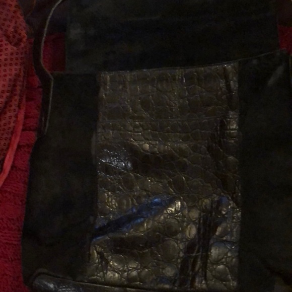 Beautiful hide/Suede/alligator skins Messenger ba - Picture 4 of 4